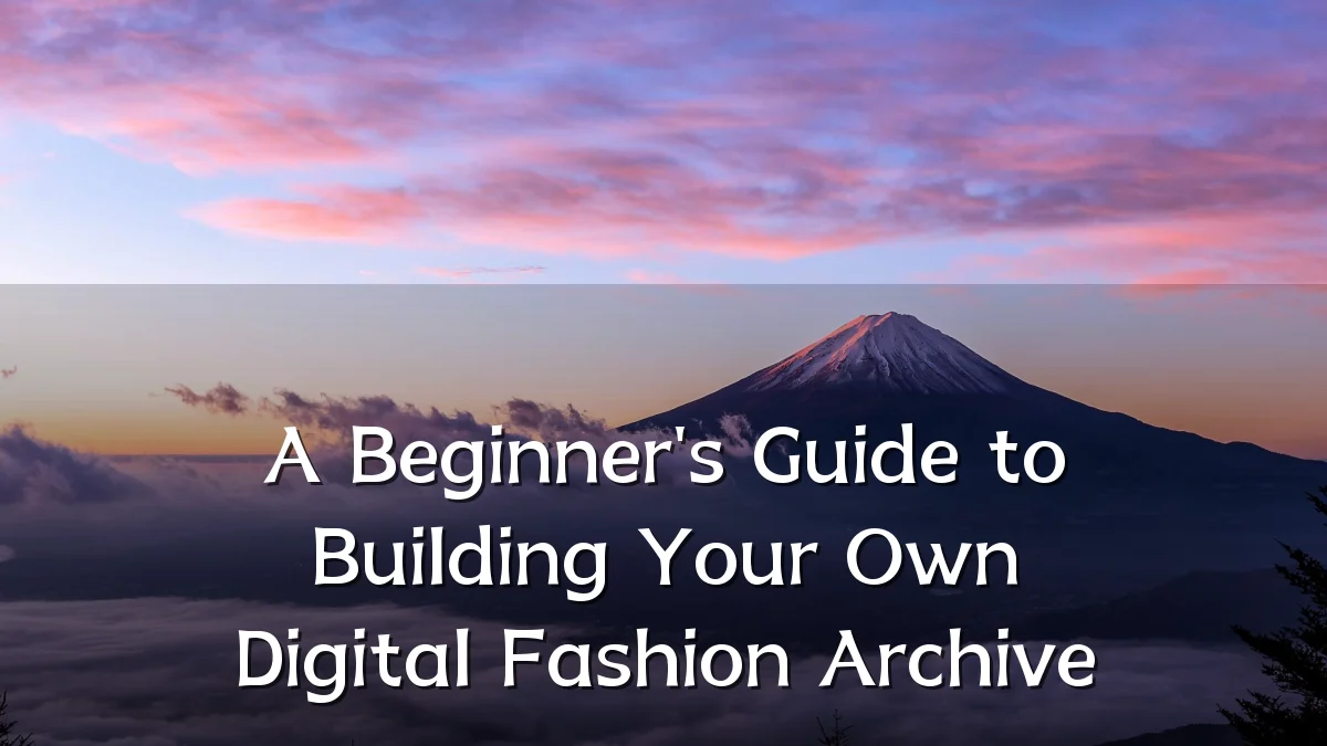 A Beginner's Guide to Building Your Own Digital Fashion Archive
