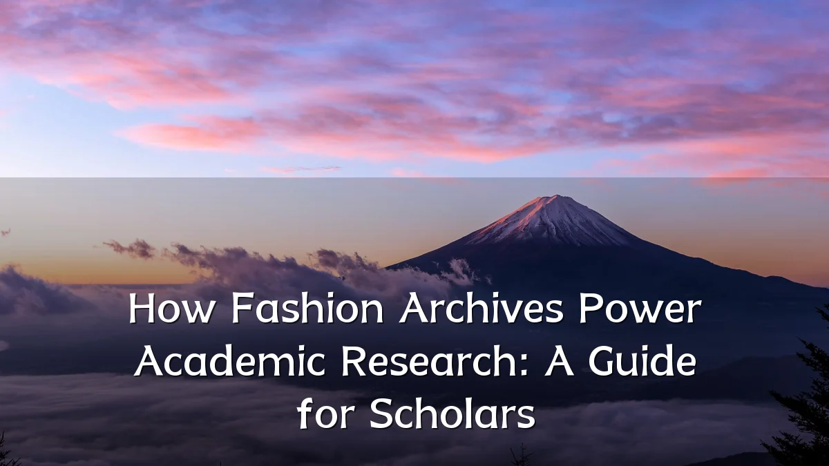 How Fashion Archives Power Academic Research: A Guide for Scholars