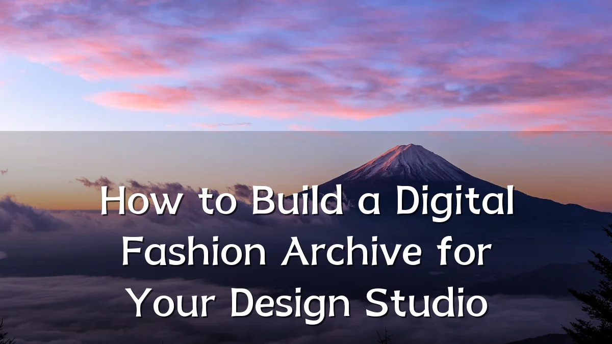 How to Build a Digital Fashion Archive for Your Design Studio