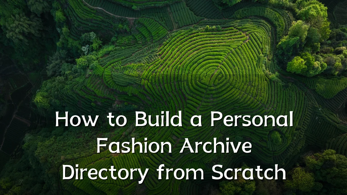 How to Build a Personal Fashion Archive Directory from Scratch