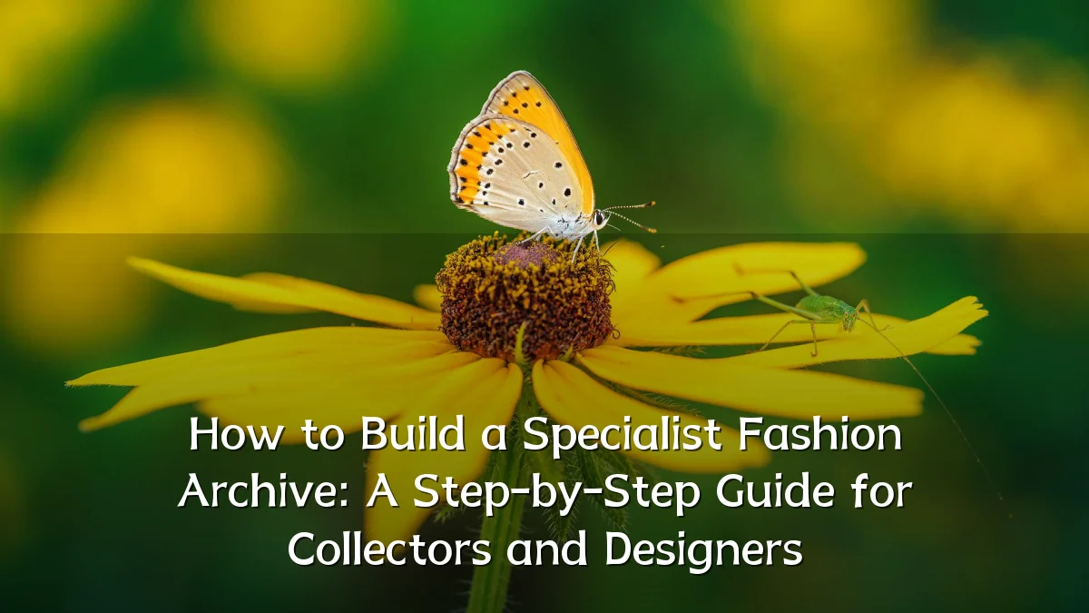 How to Build a Specialist Fashion Archive: A Step-by-Step Guide for Collectors and Designers
