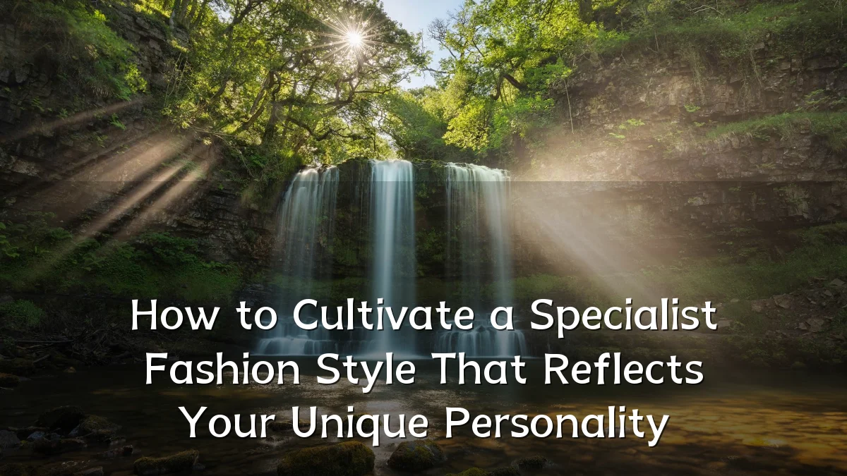 How to Cultivate a Specialist Fashion Style That Reflects Your Unique Personality