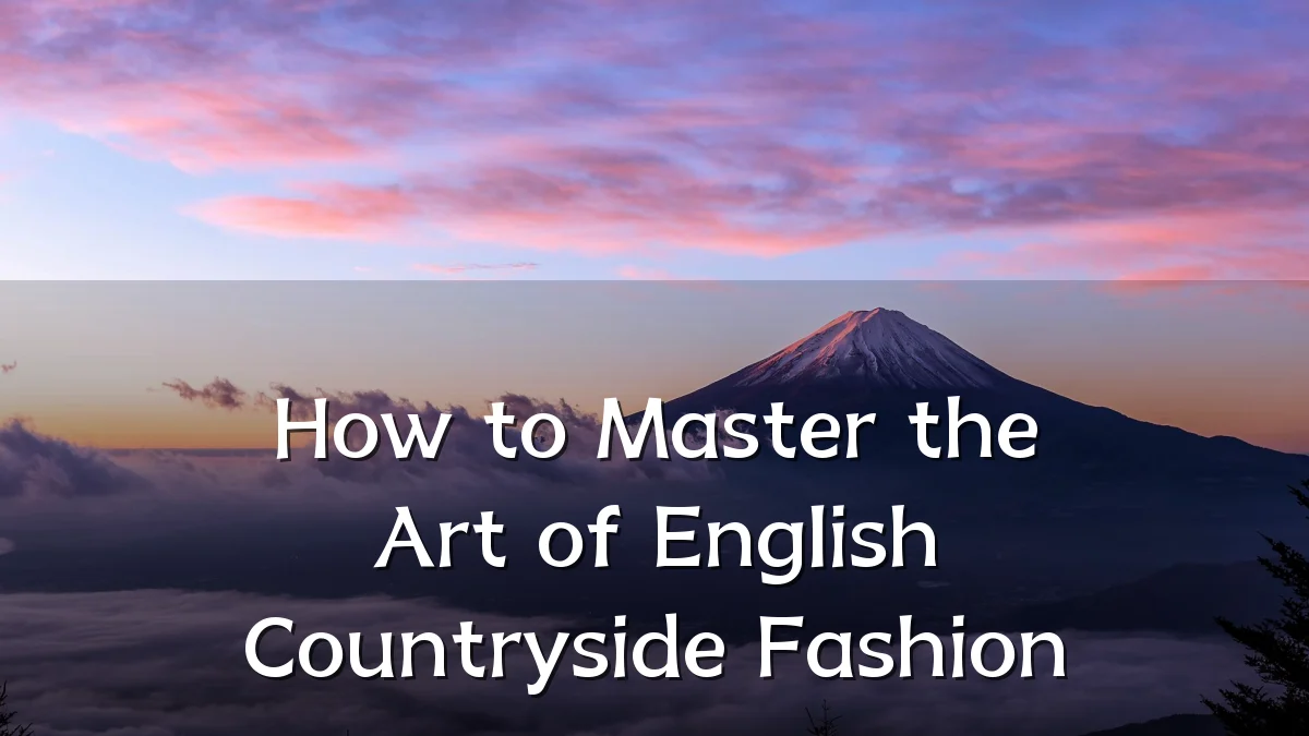 How to Master the Art of English Countryside Fashion
