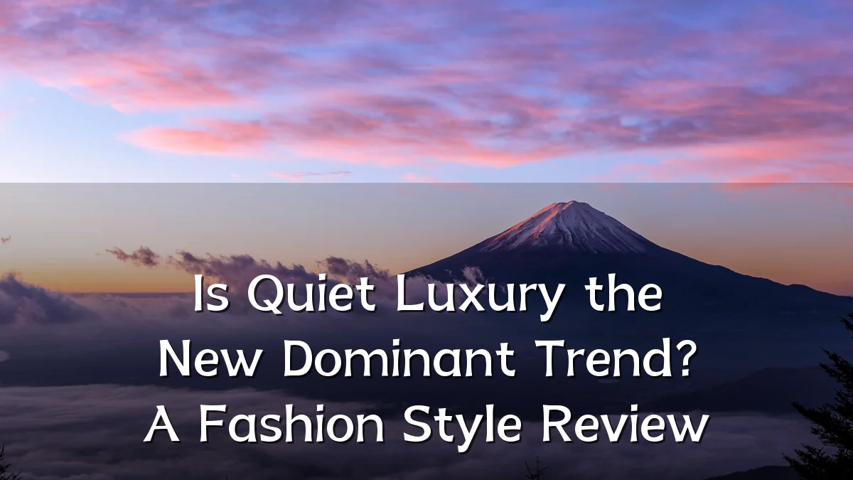 Is Quiet Luxury the New Dominant Trend? A Fashion Style Review