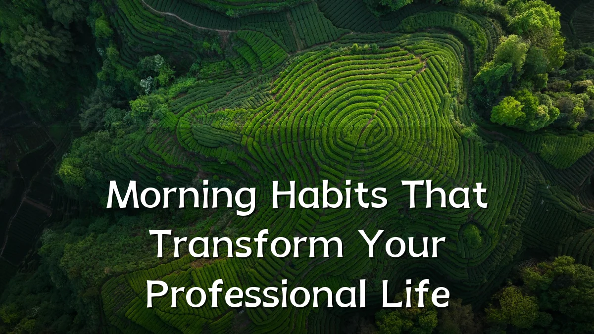 Morning Habits That Transform Your Professional Life