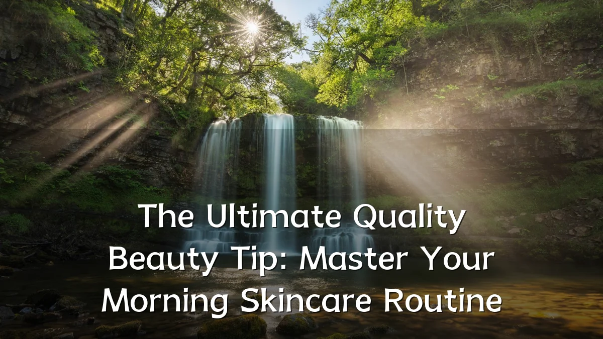 The Ultimate Quality Beauty Tip: Master Your Morning Skincare Routine