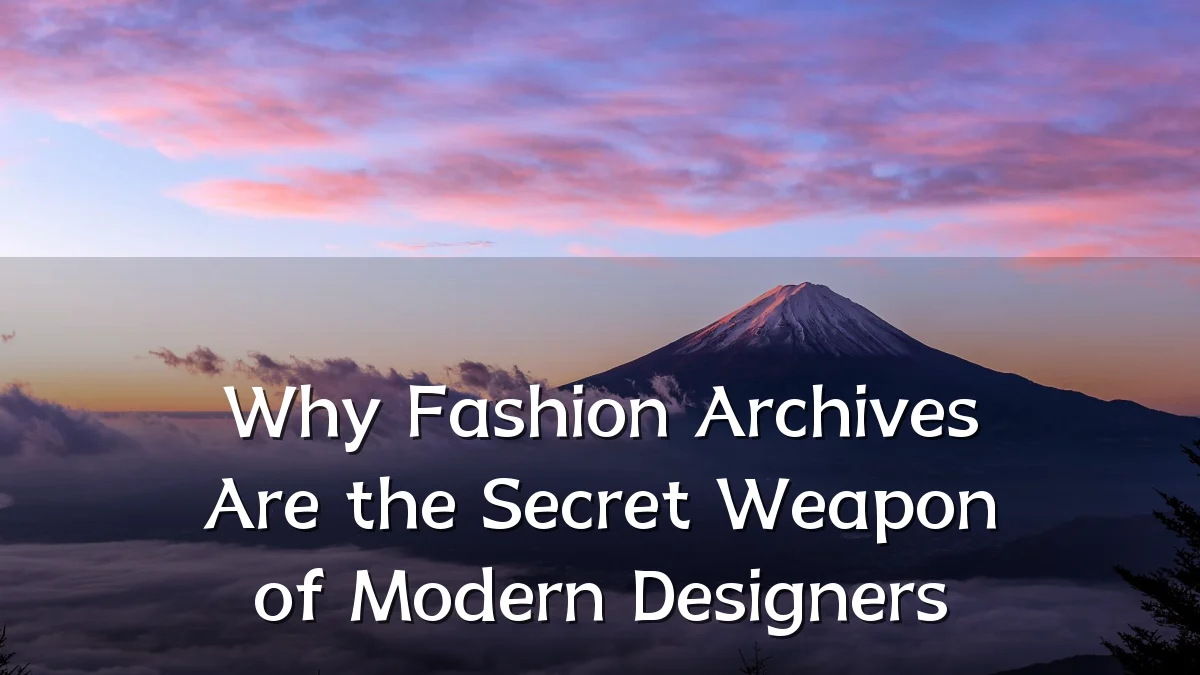 Why Fashion Archives Are the Secret Weapon of Modern Designers