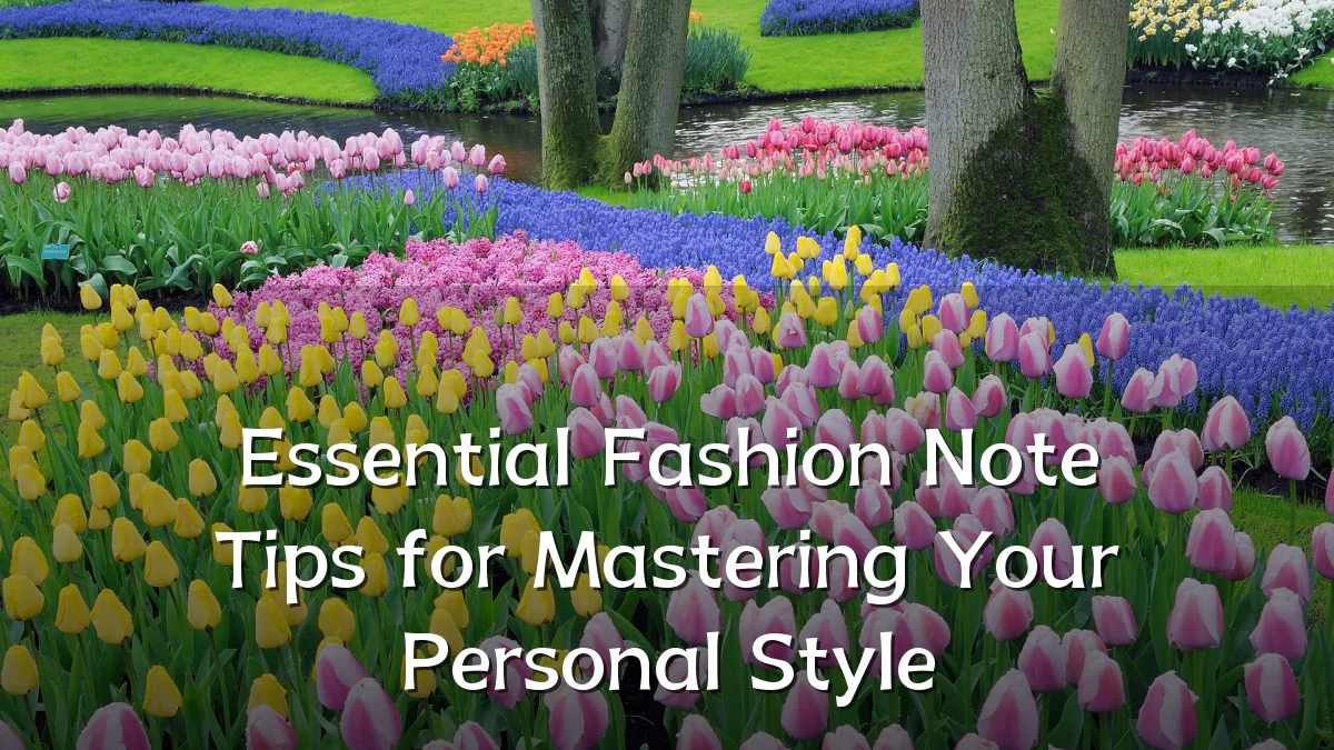 Essential Fashion Note Tips for Mastering Your Personal Style