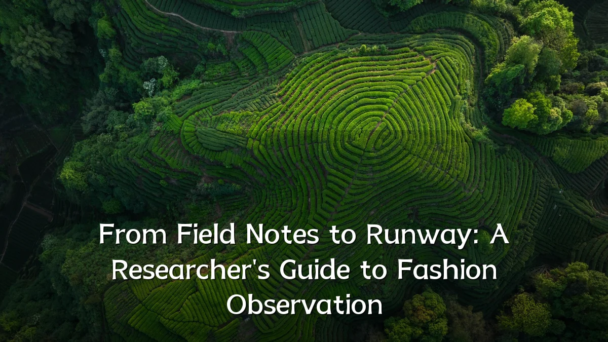 From Field Notes to Runway: A Researcher's Guide to Fashion Observation