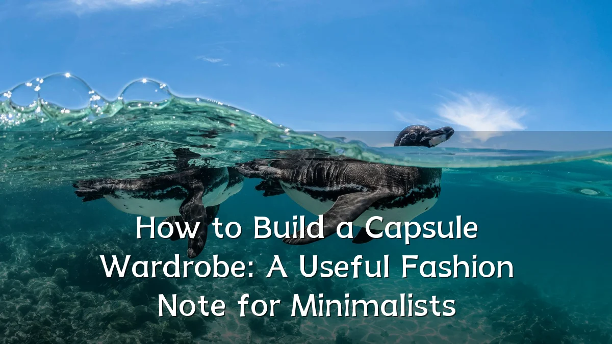 How to Build a Capsule Wardrobe: A Useful Fashion Note for Minimalists